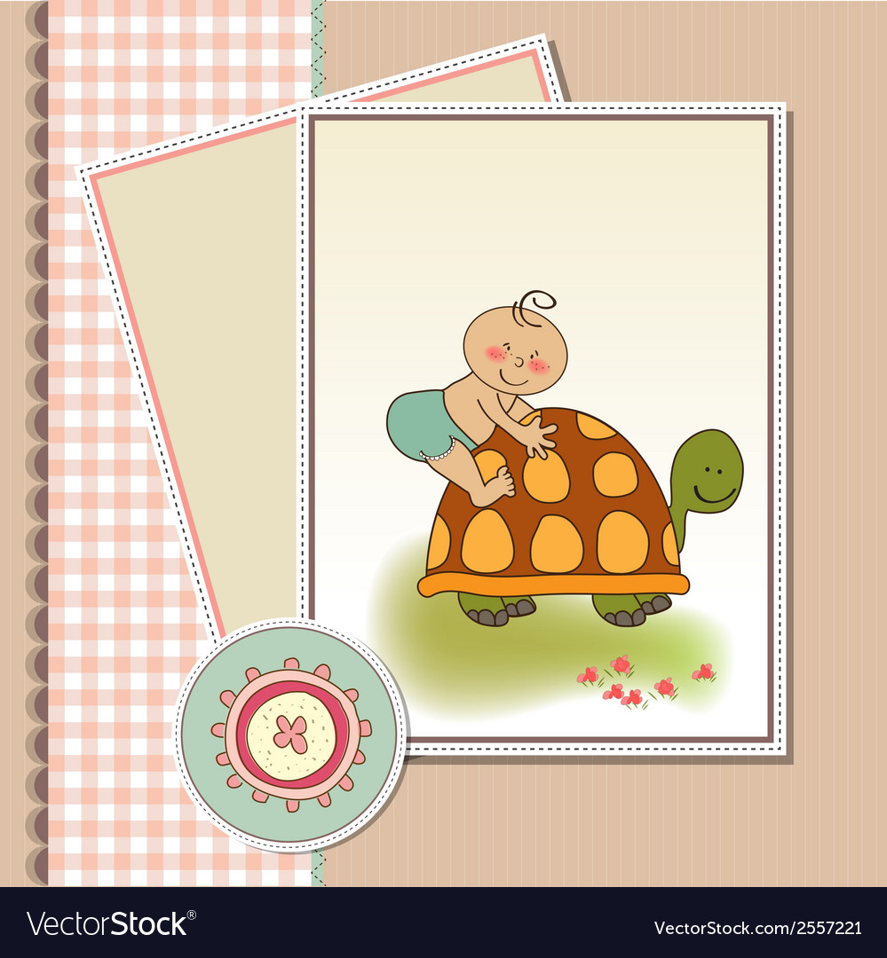 Funny Baby Shower Card Royalty Free Vector Image Funny Baby Shower Card Vector Image