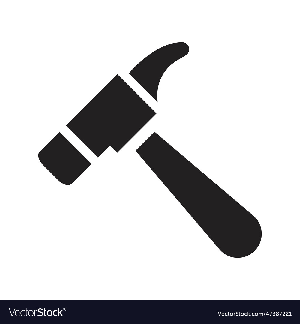 Hammer tool icon Royalty Free Vector Image VectorStock