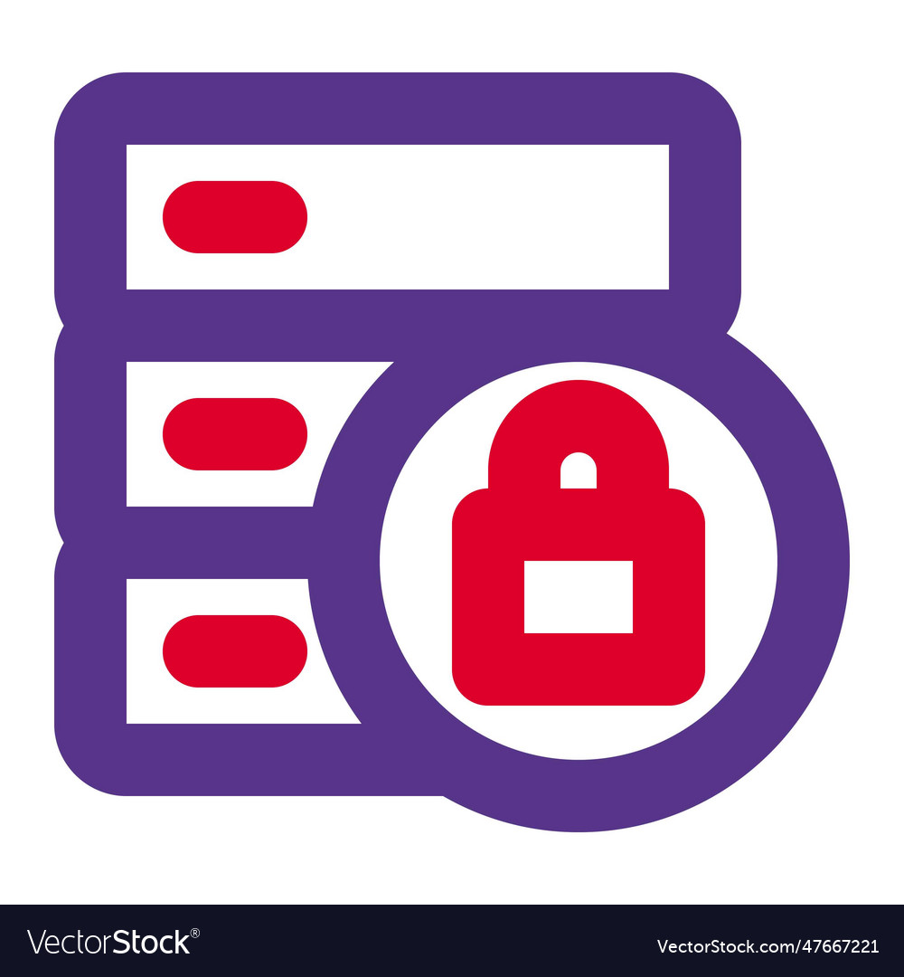 Lock database encrypted for security purposes