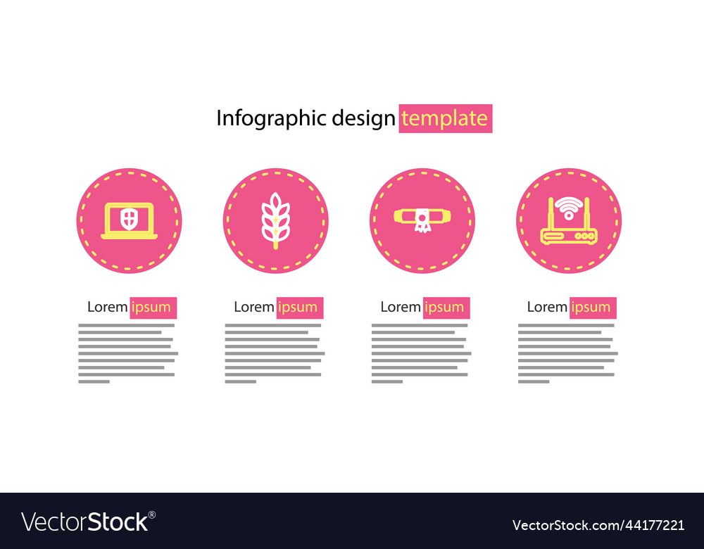 Set line diploma rolled scroll router and wi-fi vector image Set line diploma rolled scroll router and wi-fi