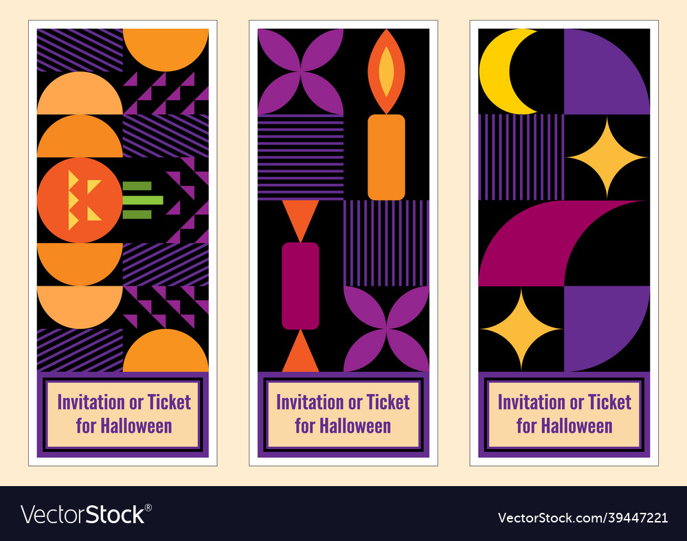 Set of template layouts with simple shapes Vector Image Set of template layouts with simple shapes