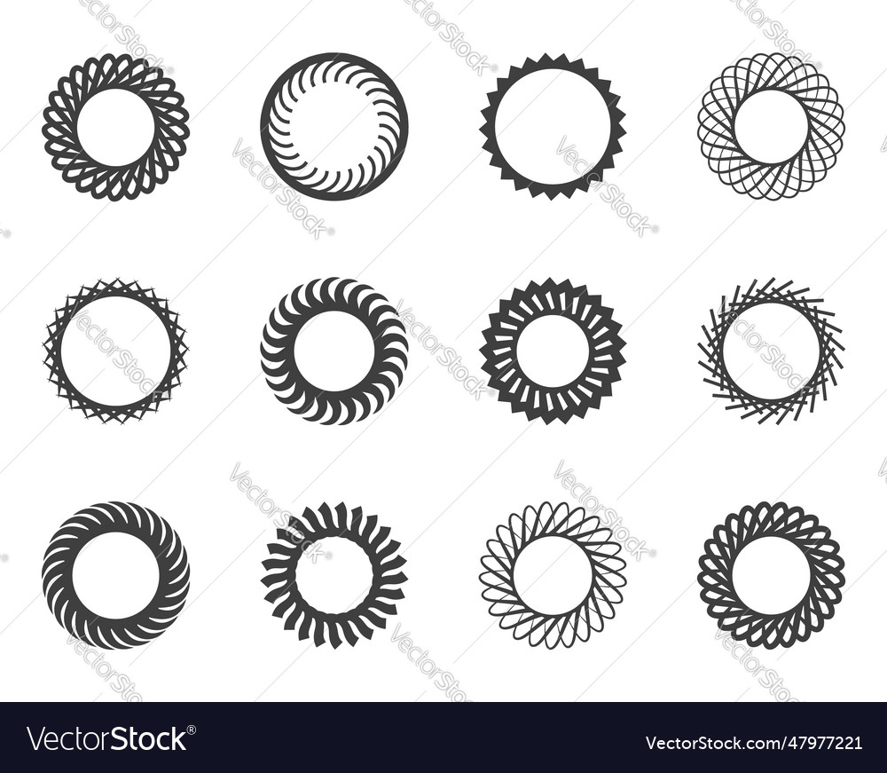 Spiral and swirl motion twisting circles design