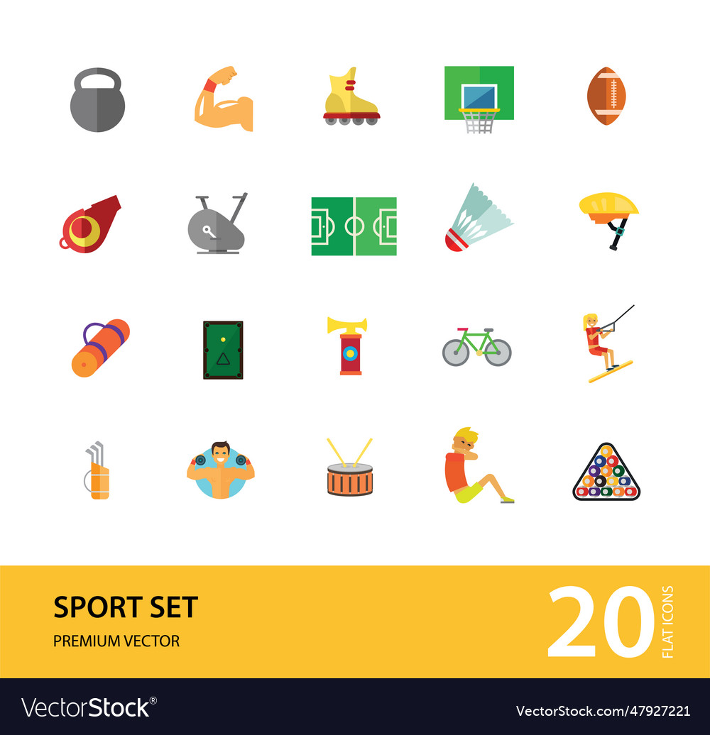 Sport icons set