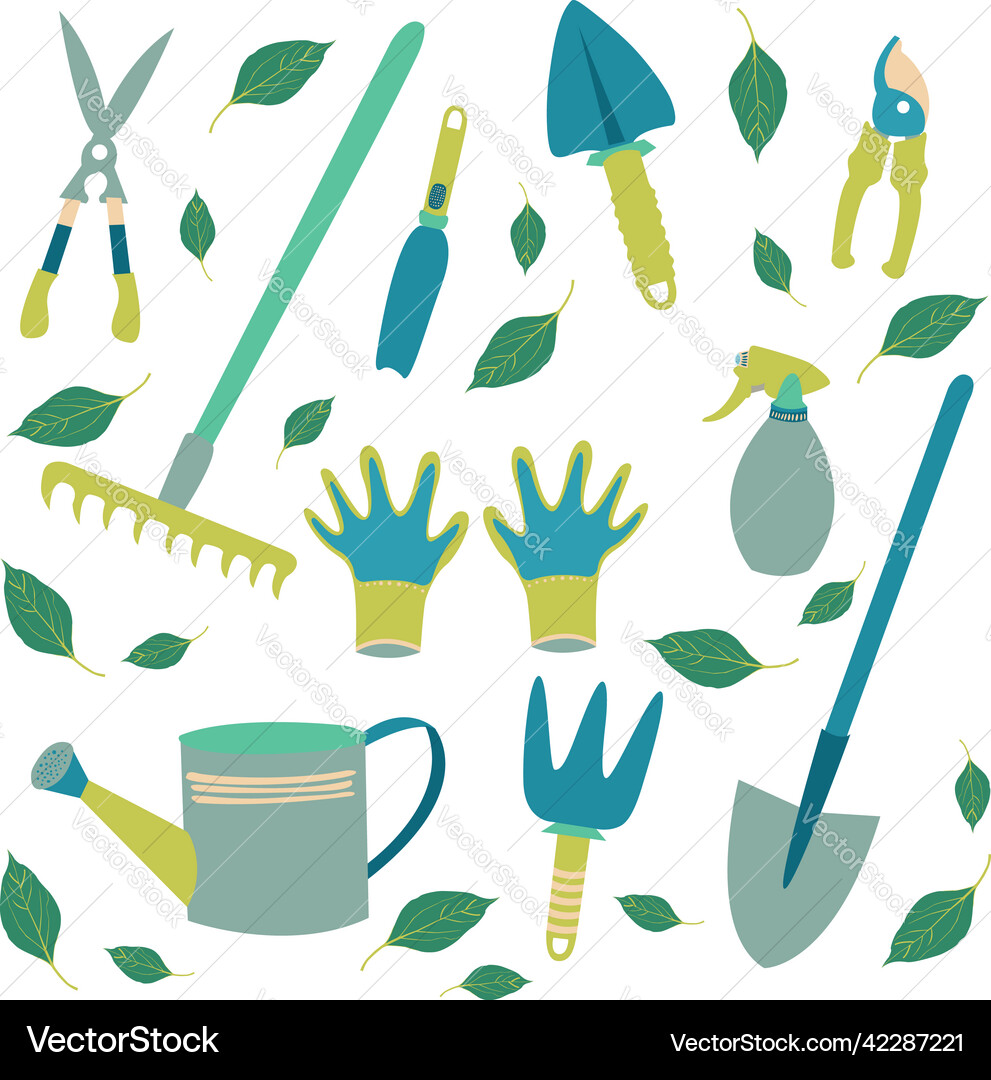 Tools for garden Royalty Free Vector Image - VectorStock