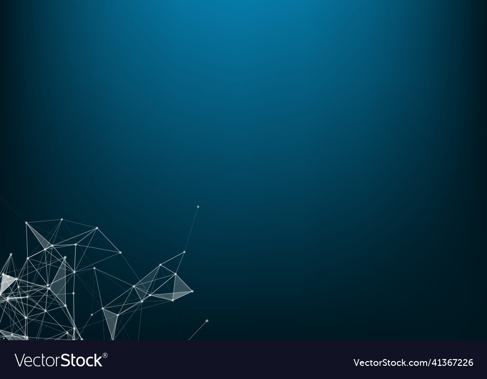 Abstract connection dots technology background vector image Abstract connection dots technology background