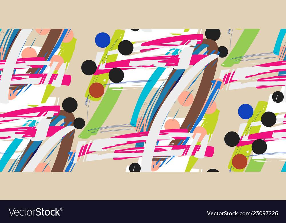Abstract seamless pattern in artistic style vector image Abstract seamless pattern in artistic style