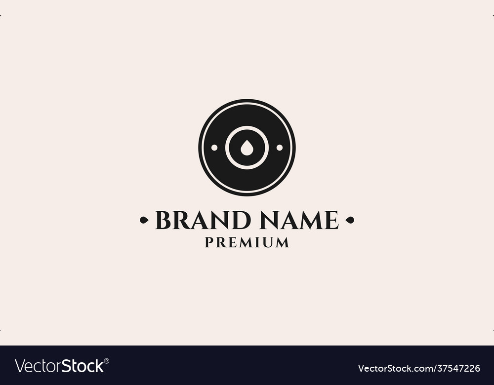 Bullet head stamp logo design template Royalty Free Vector