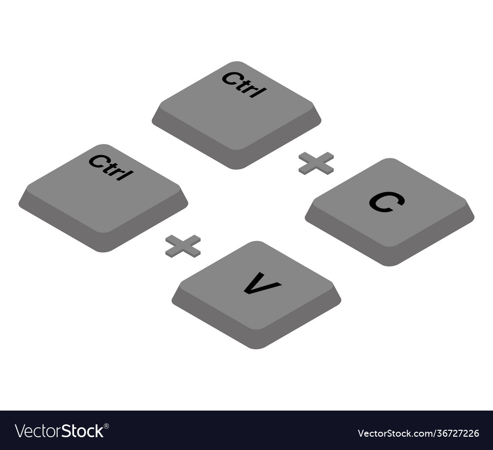 Ctrl c v keys on keyboard copy and paste
