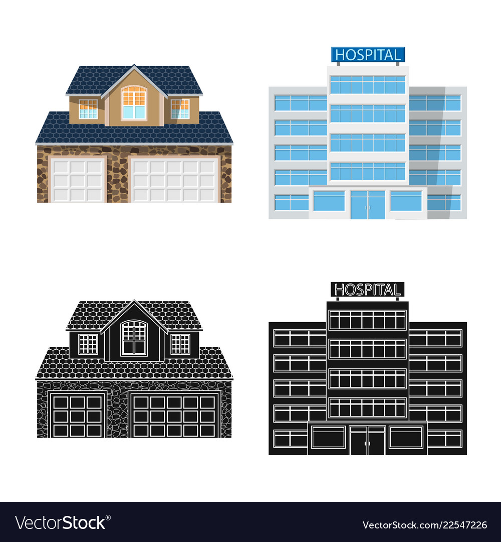 Design of building and front symbol