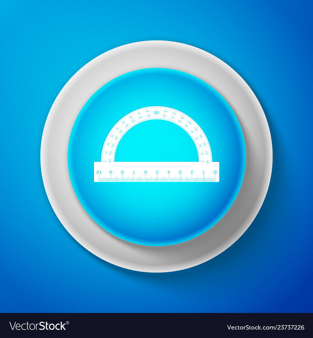 Protractor grid for measuring degrees icon vector image Protractor grid for measuring degrees icon