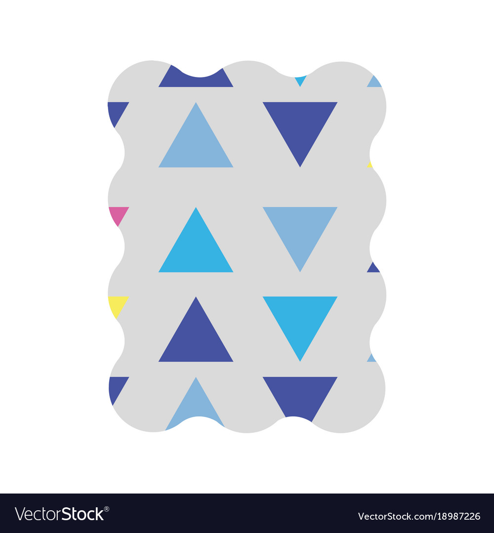 Rectangle with graphic geometric style background