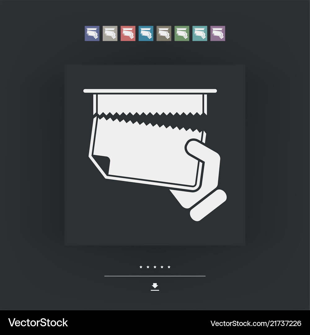 Snatch sheet paper Royalty Free Vector Image - VectorStock