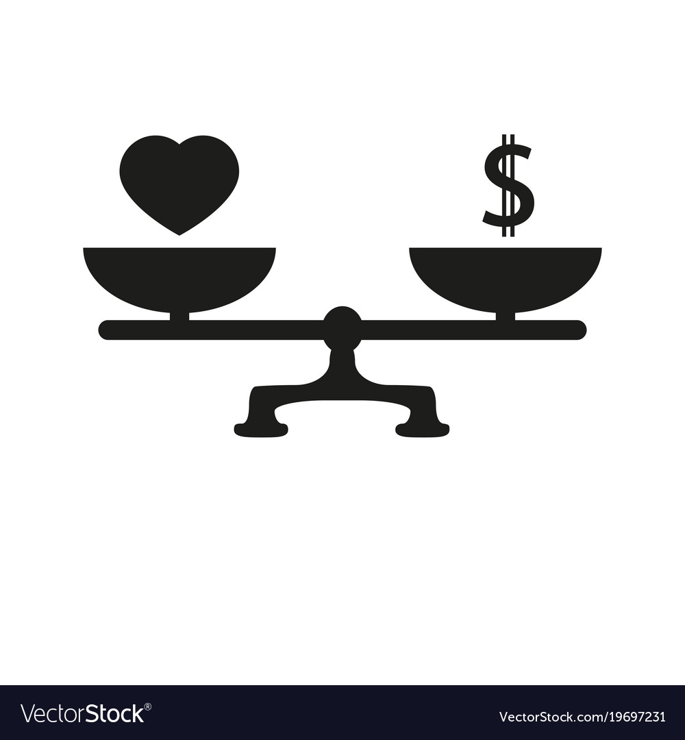 Balance scales icon Royalty Free Vector Image VectorStock