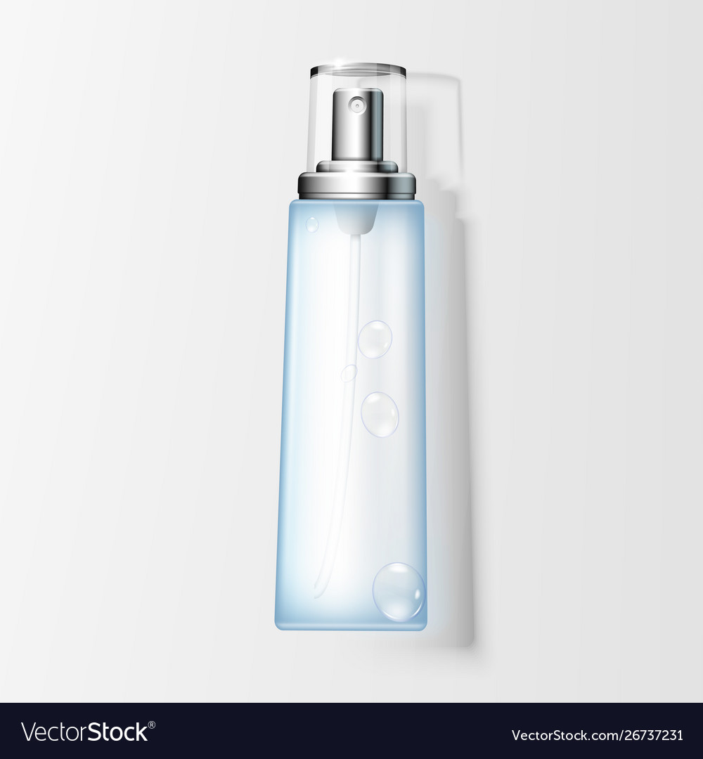 Blank spray bottle with liquid Vector Image Blank spray bottle with liquid
