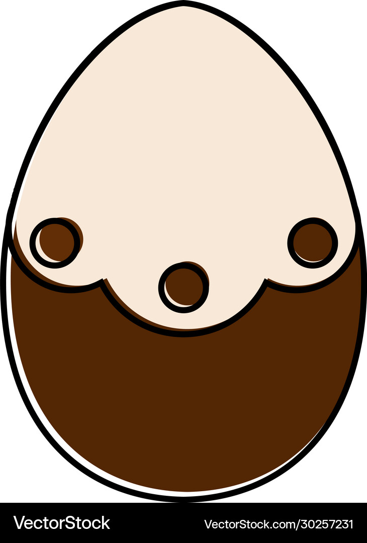 Decorated easter eggs icons Royalty Free Vector Image