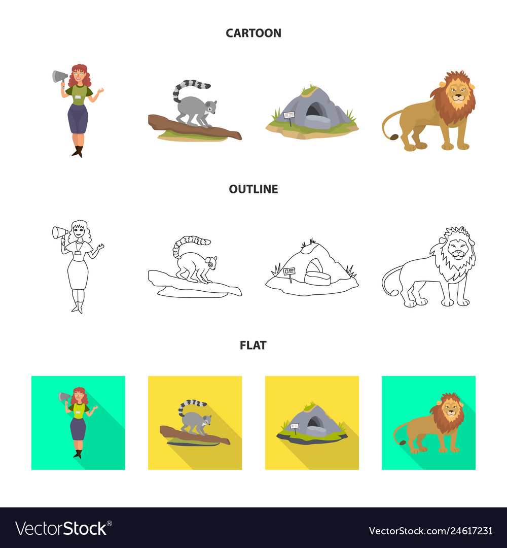 Isolated object of nature and fun icon set vector image Isolated object of nature and fun icon set