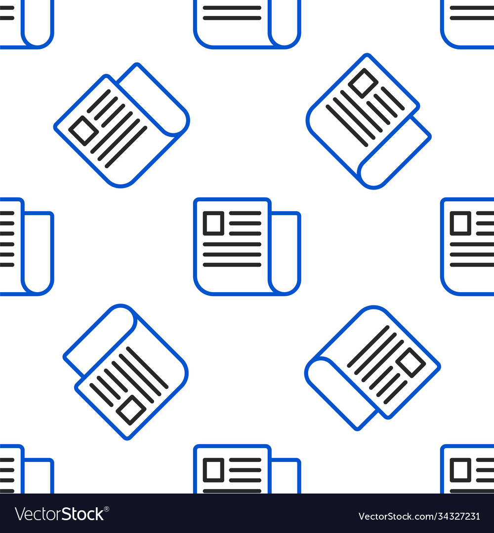Line file document icon isolated seamless pattern vector image Line file document icon isolated seamless pattern