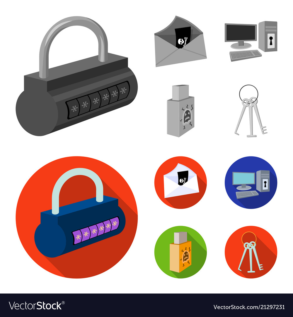 Virus monitor display screen hackers Vector Image Virus monitor display screen hackers
