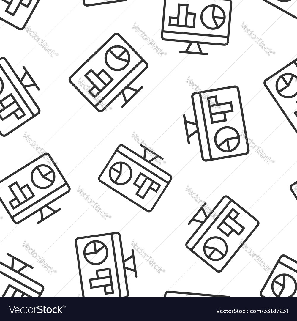 Website analytics icon in flat style seo data