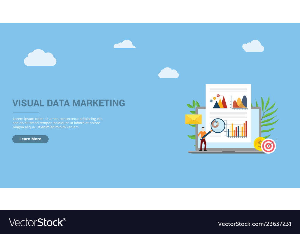 Website design page template landing ui visual vector image Website design page template landing ui visual