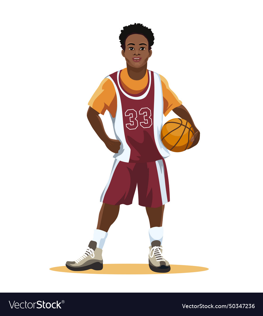 Basketballspieler in Uniform