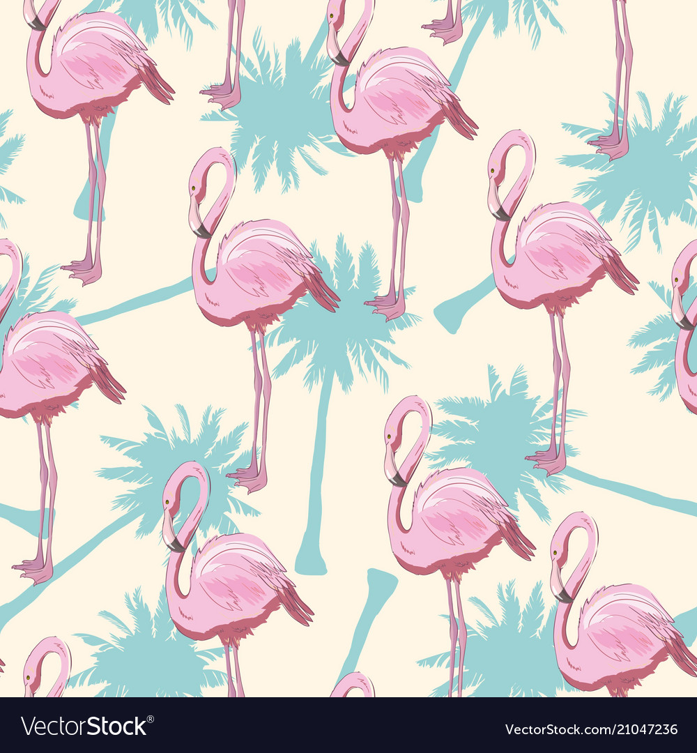 Flamingo Tropical Pattern