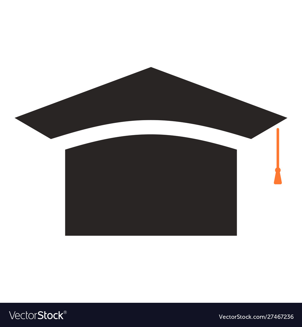 Graduation Cap - Education Icon Academic Vector Image