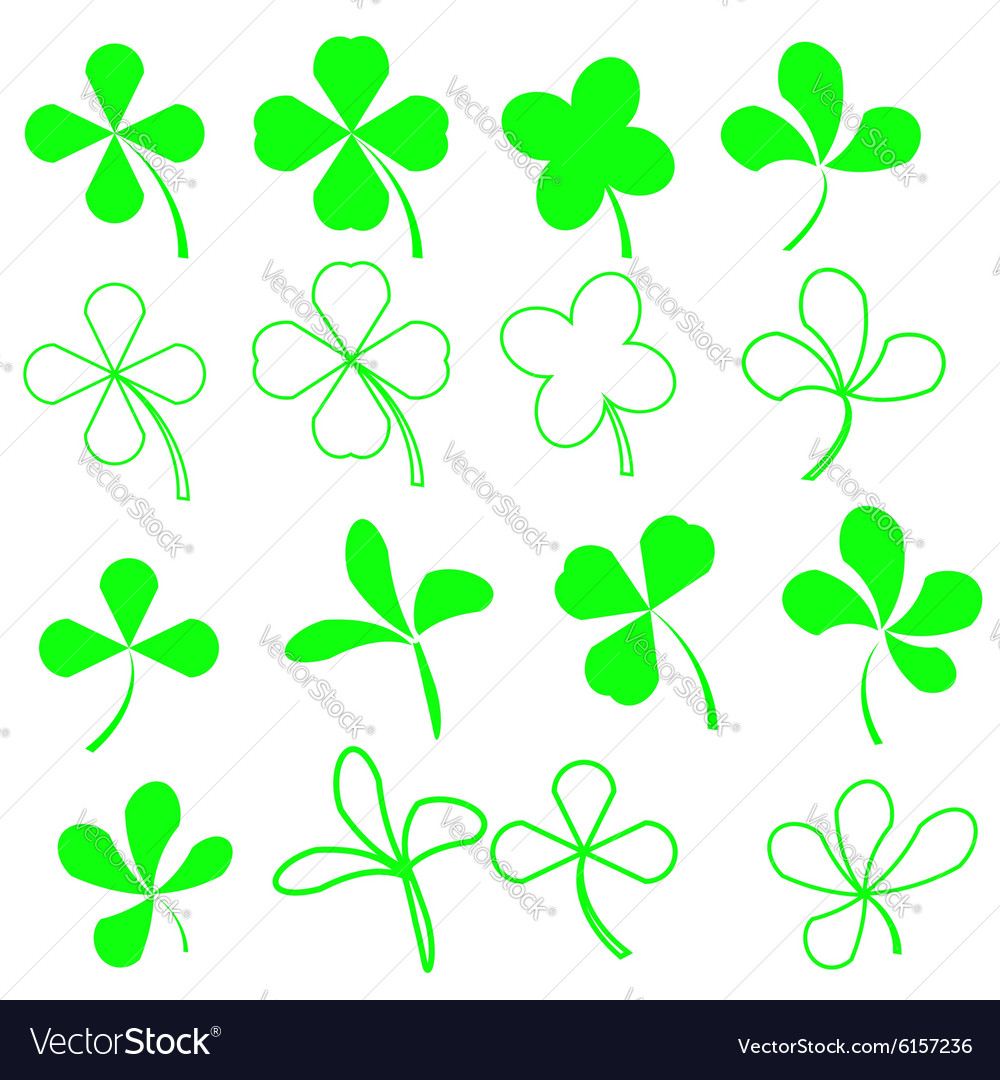 Green shamrocks