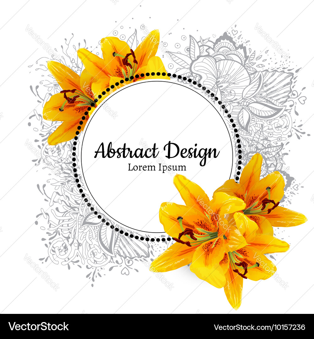 Lily Royalty Free Vector Image - VectorStock