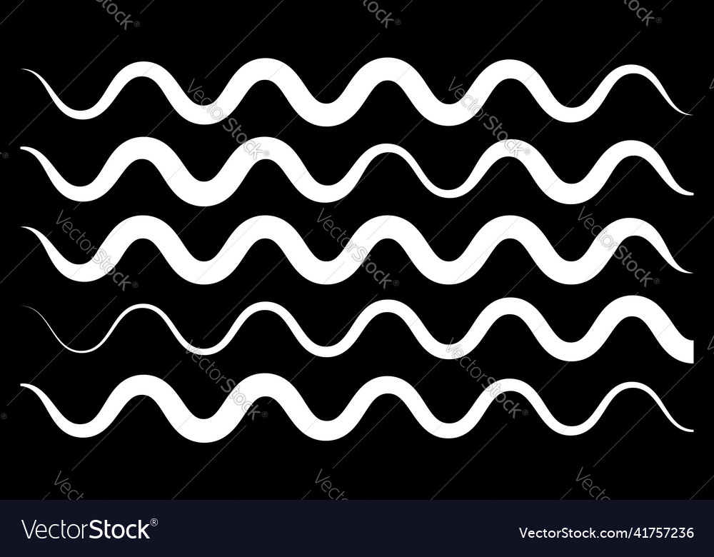 Line stripe element with distorted deformed effect