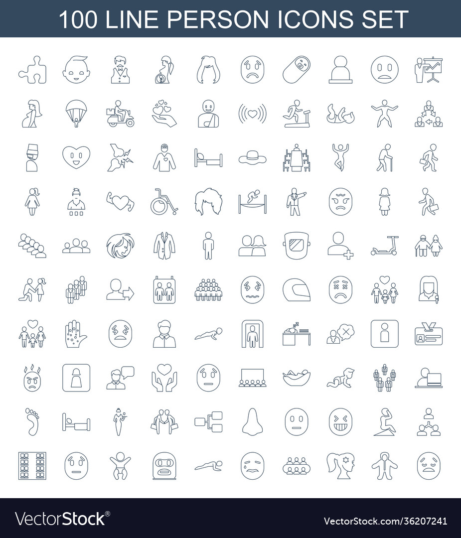 100 Personen Icons