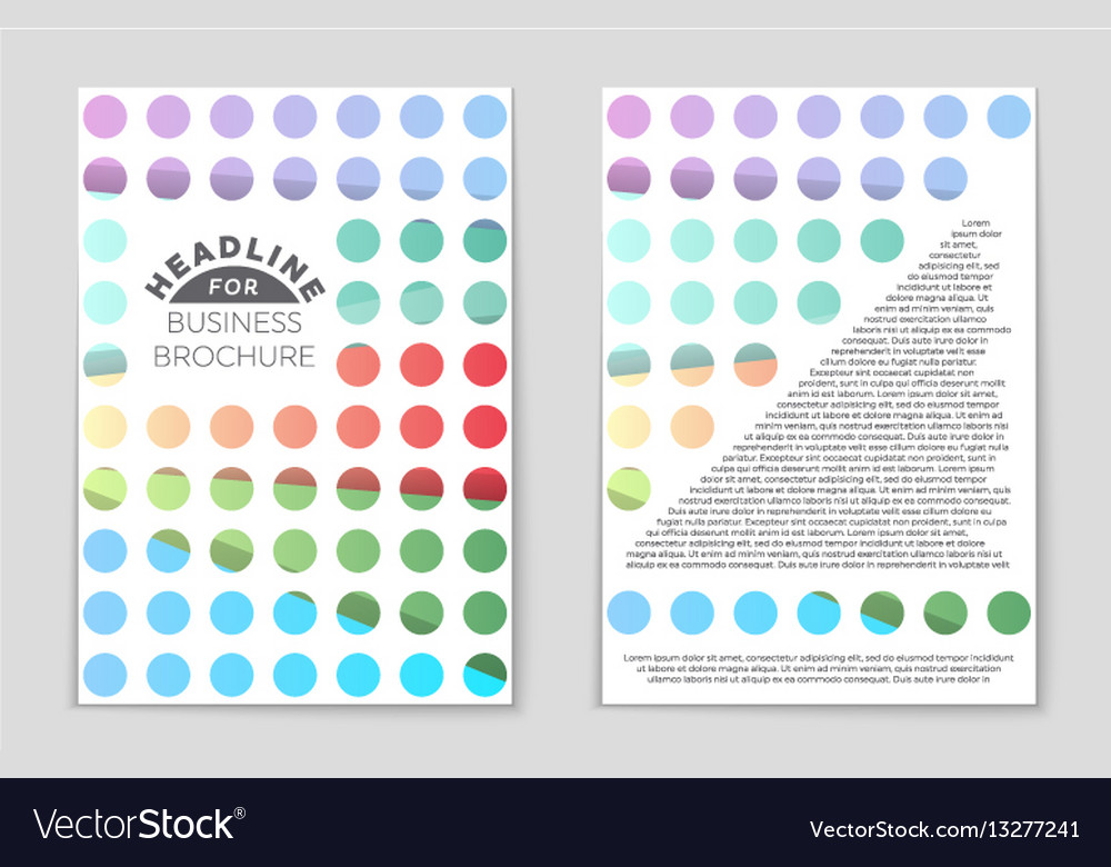 Abstract layout background set for art