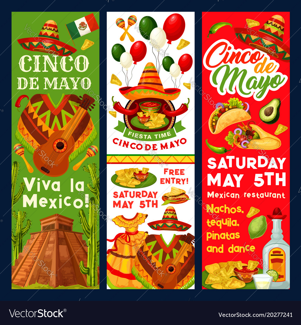 Cinco De Mayo Mexican Fiesta Invitation Royalty Free Vector