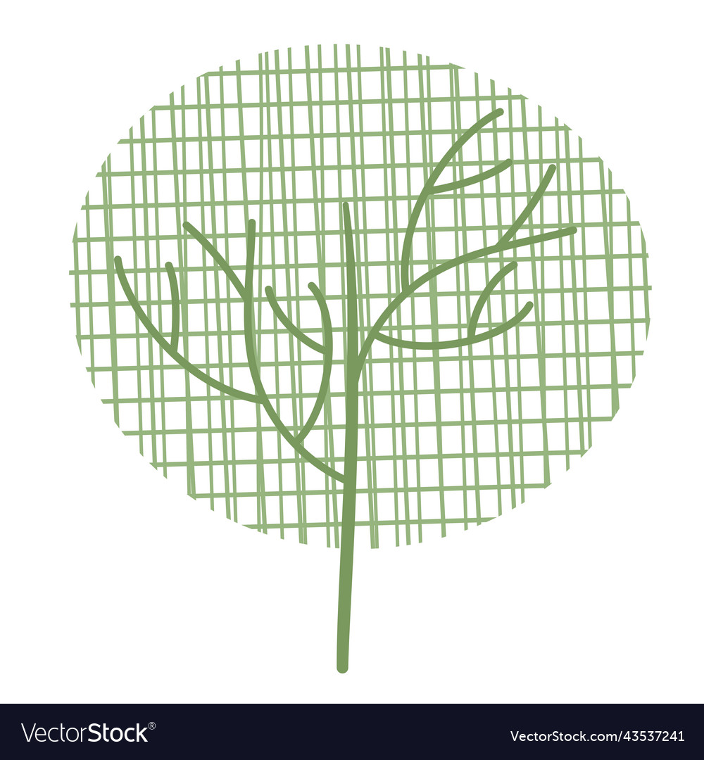 Colored textured tree