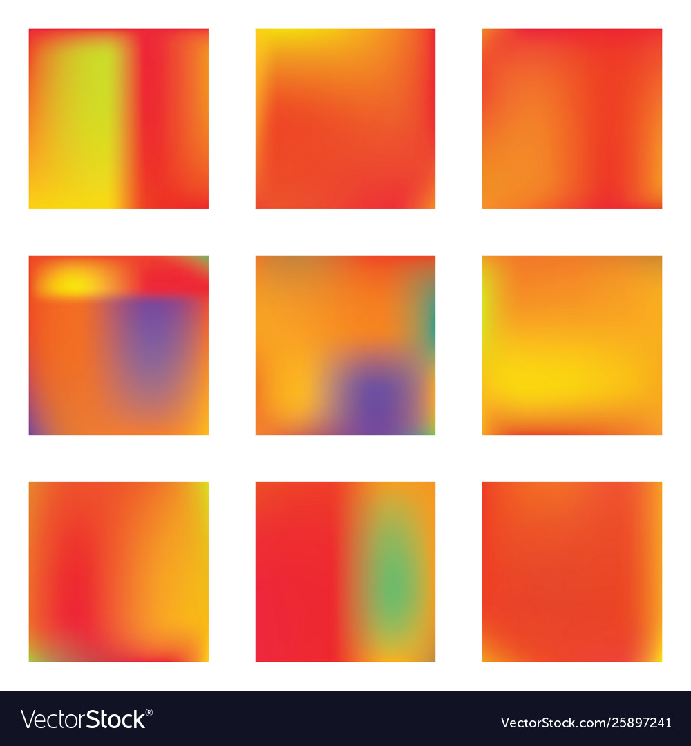Gradient mesh painted in different colors
