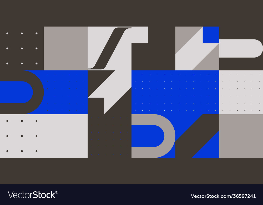 Horizontal abstract pattern design vector image Horizontal abstract pattern design