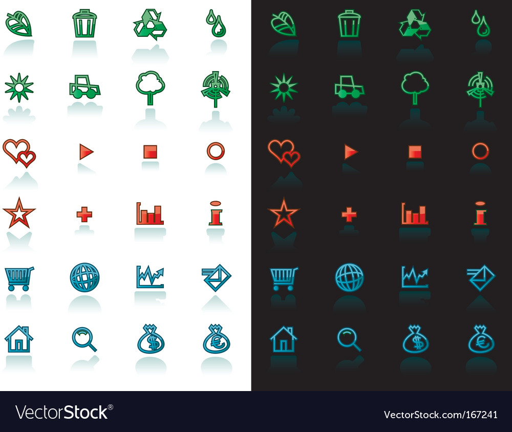 Icon set for web design
