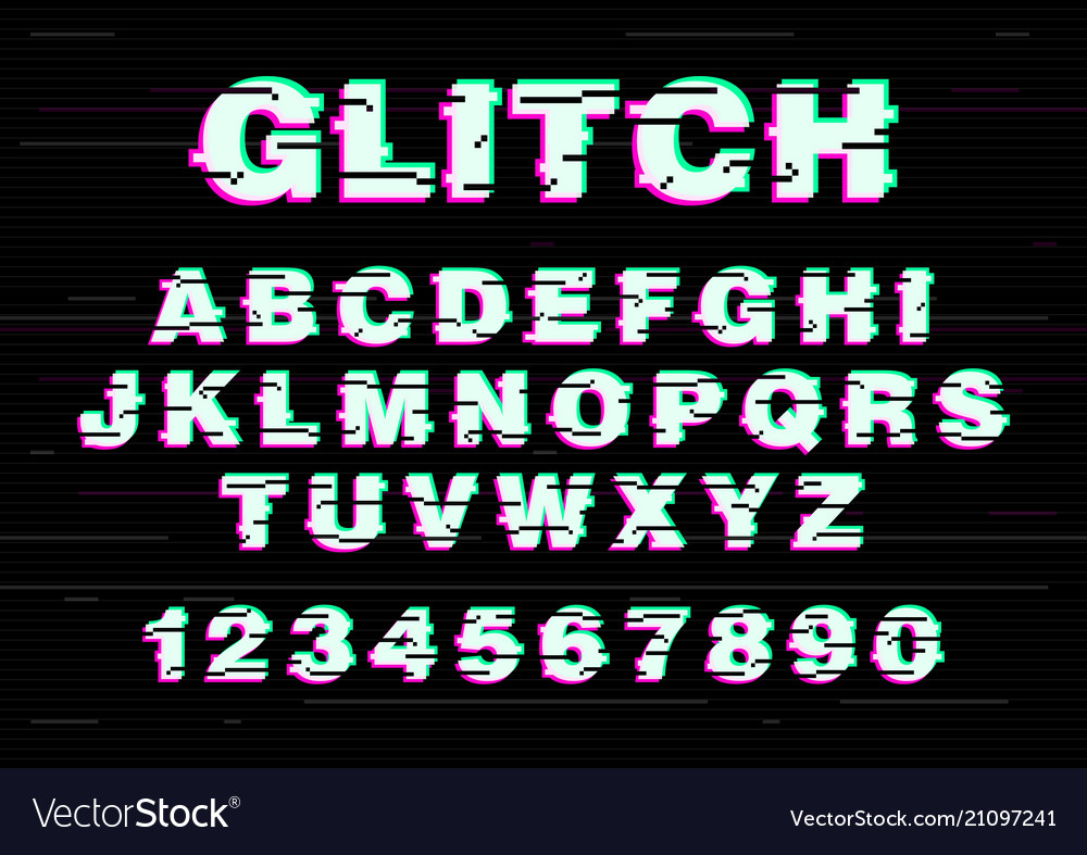 Latin font or english alphabet written vector image Latin font or english alphabet written