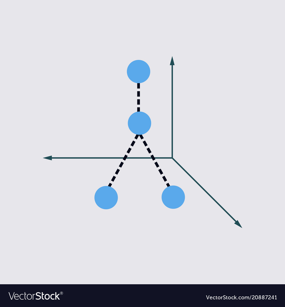 Minimalistic graphics with broken lines vector image Minimalistic graphics with broken lines