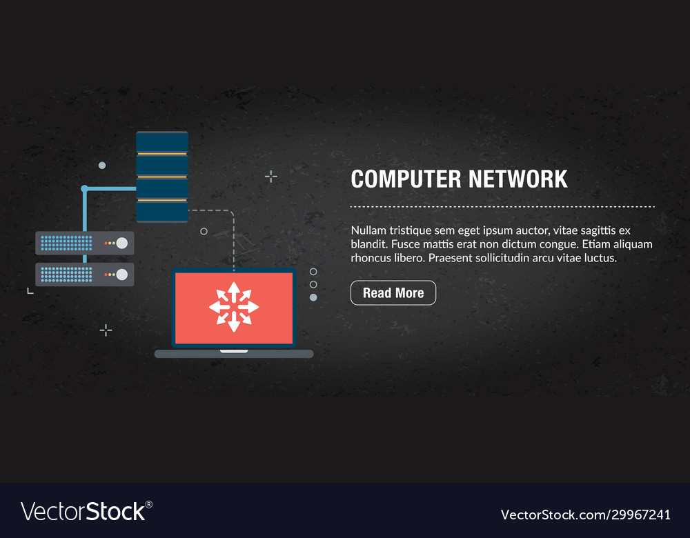 Modern Computer Network Concept