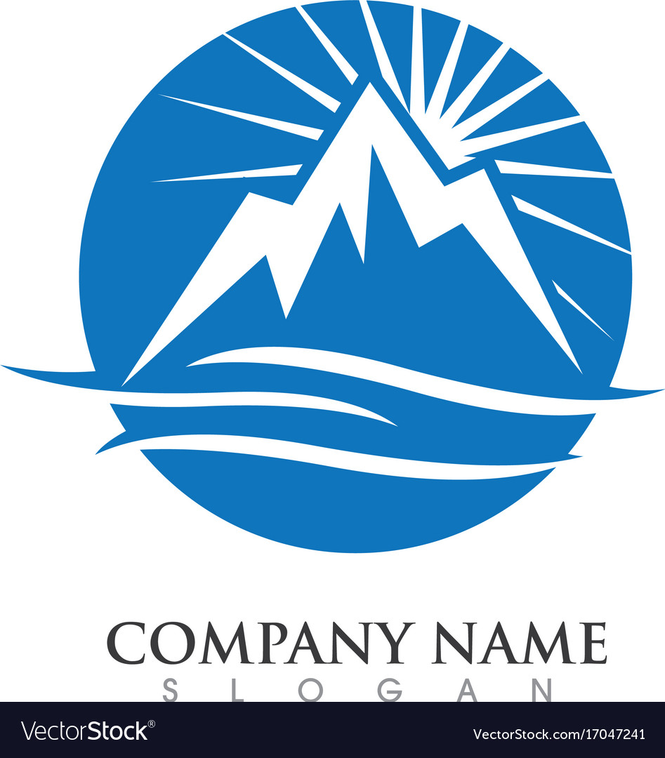 Mountains logo template