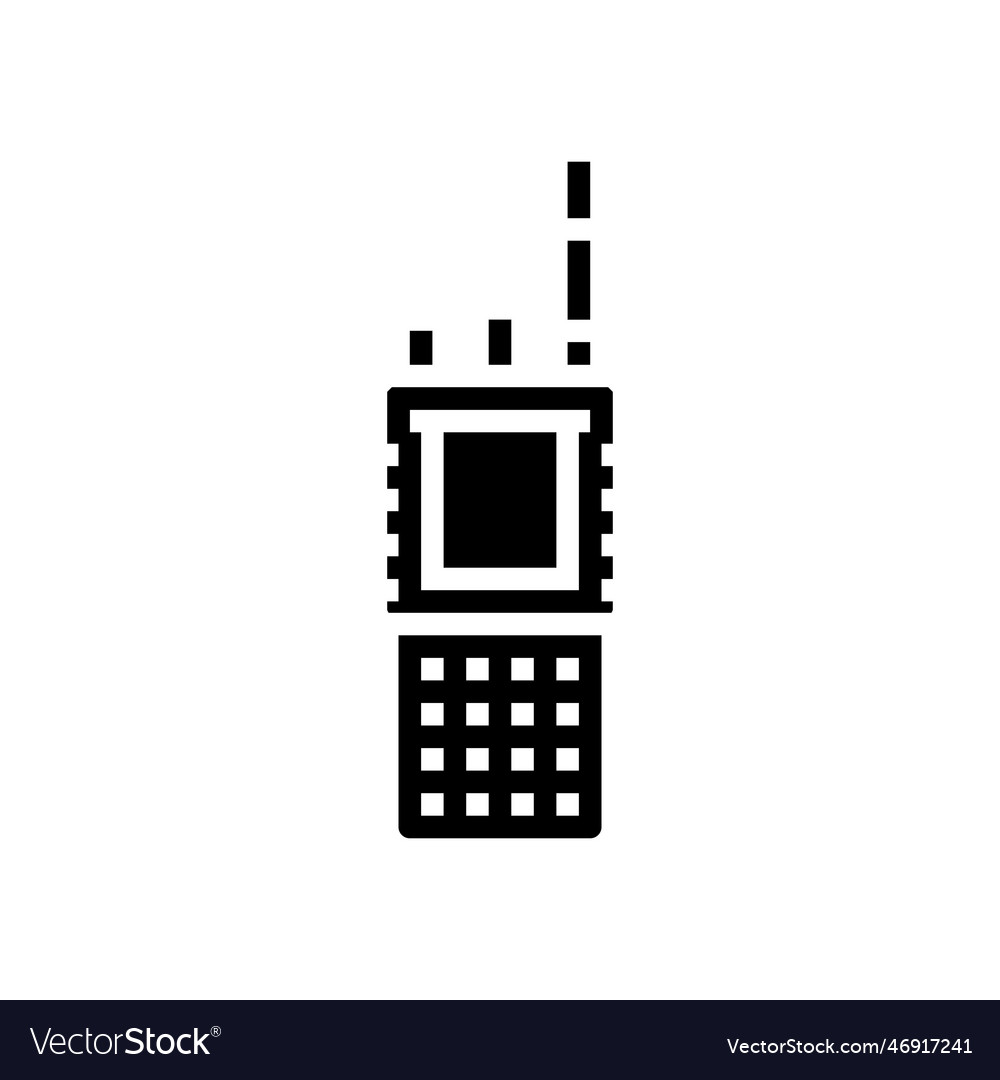 Police walkie talkie kriminalität glyph icon