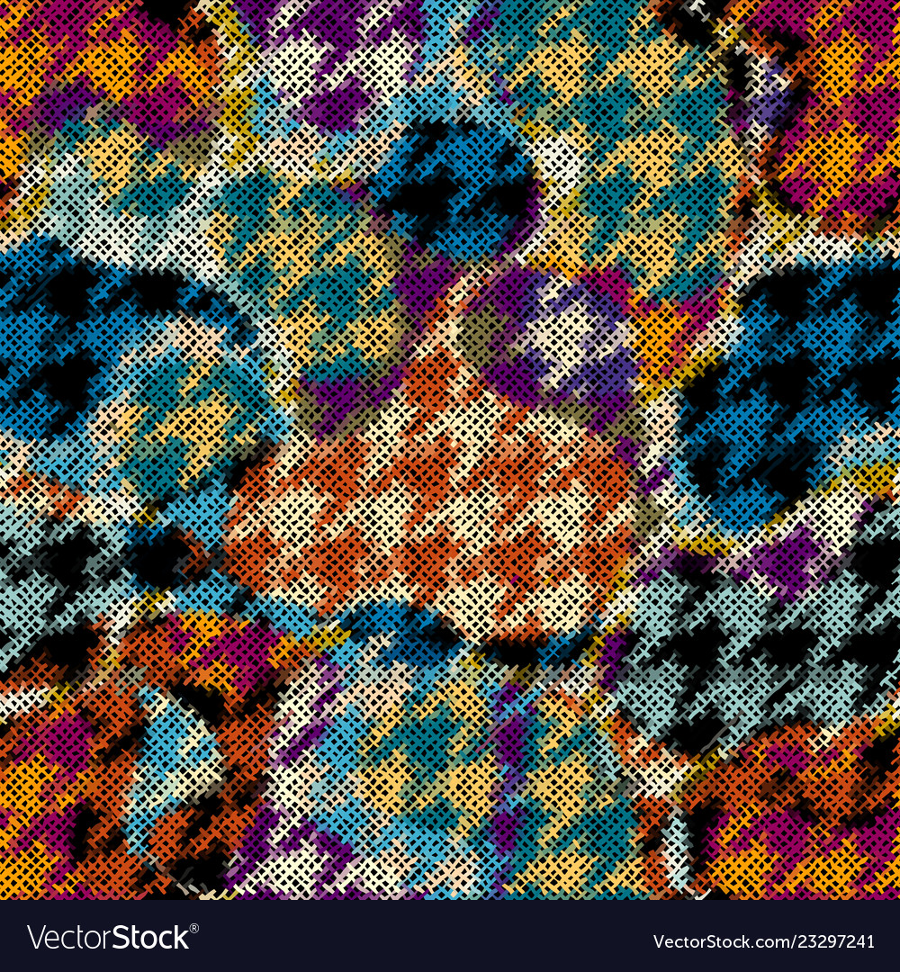 Seamless square pattern abstract color vector image Seamless square pattern abstract color