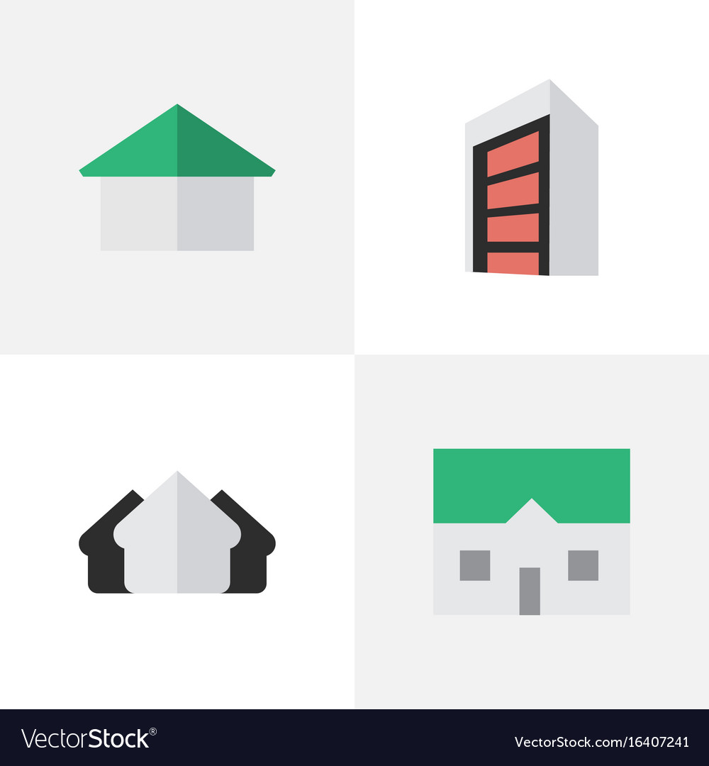 Set of simple real icons