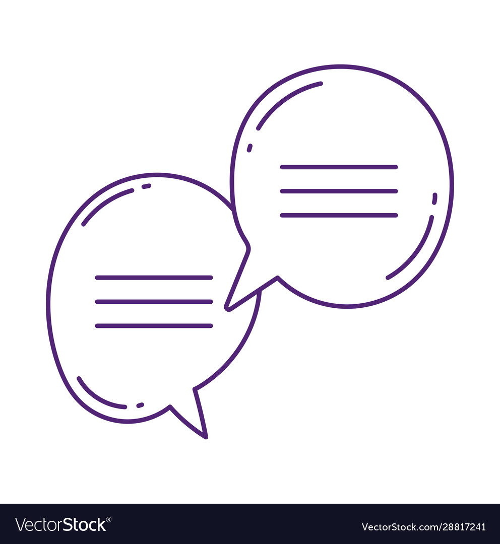 Speech bubble dialogue conversation message