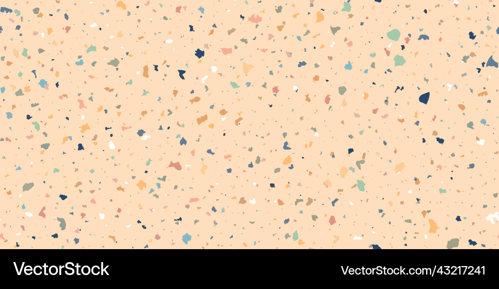 Terrazzo flooring seamless pattern composed Vector Image