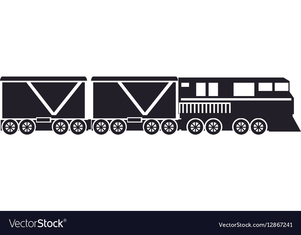 Train vehicle isolated icon