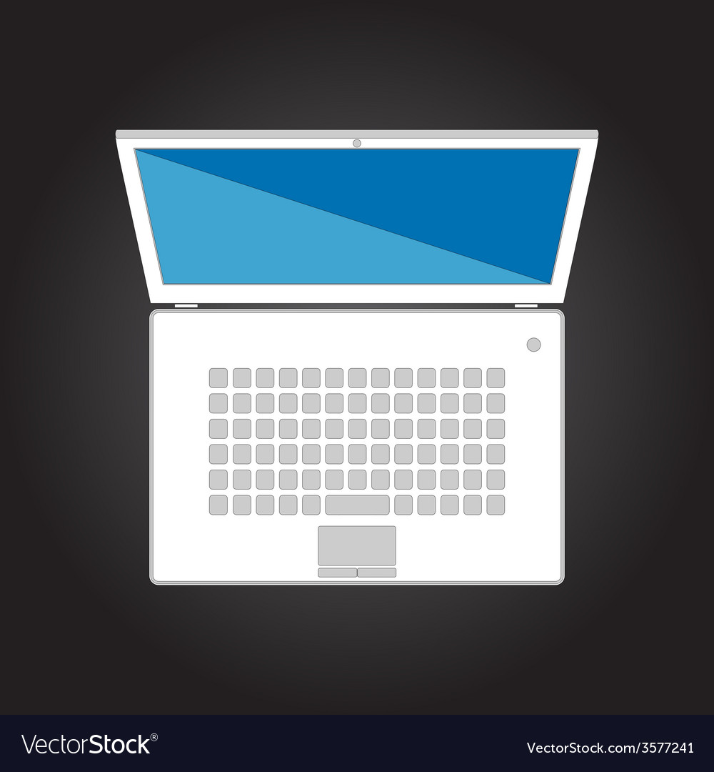 White isolated notebook front side