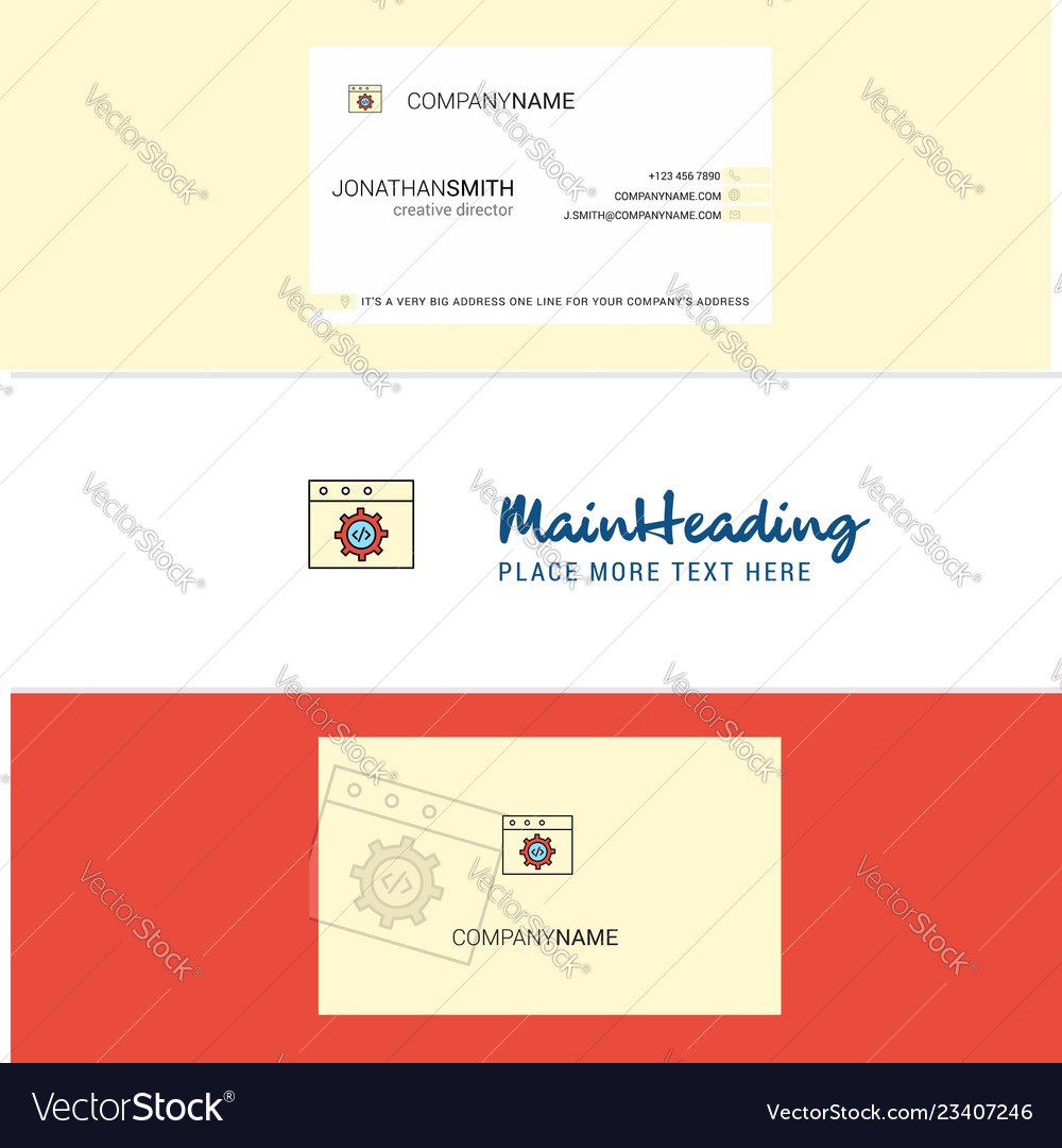 Beautiful website programming logo and business vector image Beautiful website programming logo and business