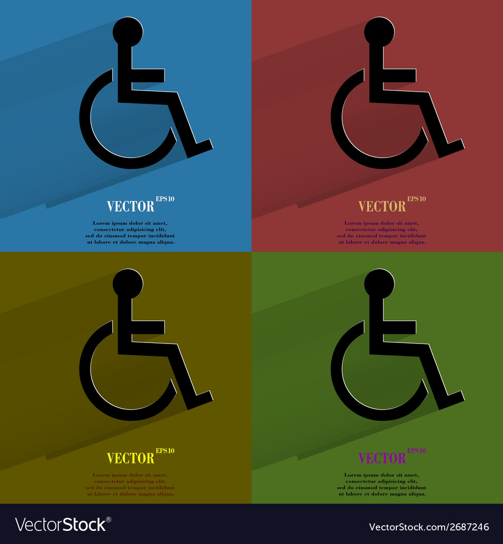 Color set disabled flat modern web button